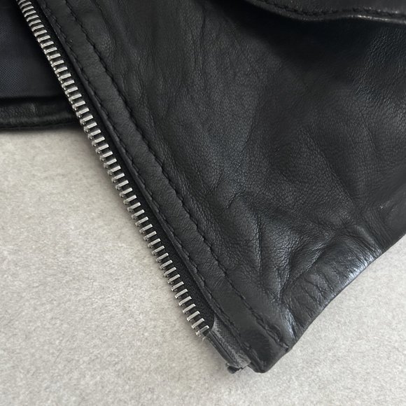 Karen Millen Quilted Panel Leather Jacket ASO Clary Fray - Picture 13 of 16